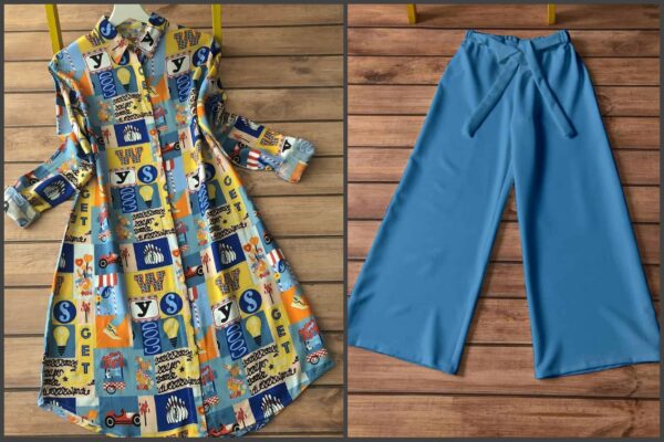 147 kurti plazzo blue bulb good y s