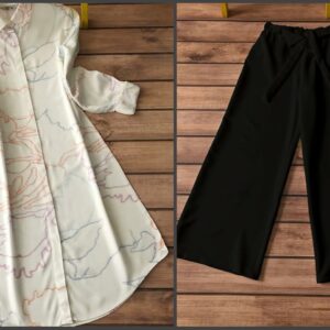 147 kurti plazzo white colorful