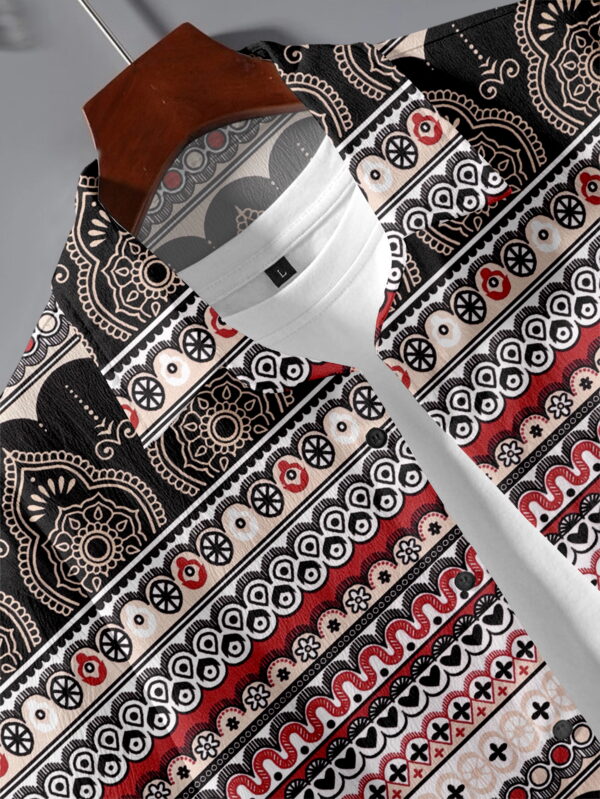 black & red tribal co ord set