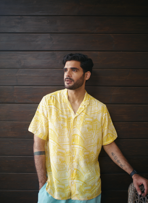 golden cityscape shirt