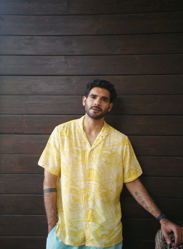 golden cityscape shirt