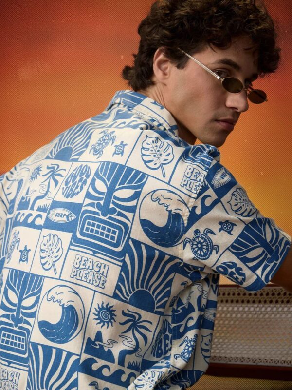 tropical sunset shirt