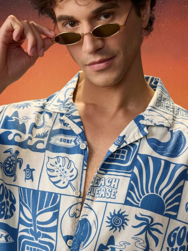 tropical sunset shirt