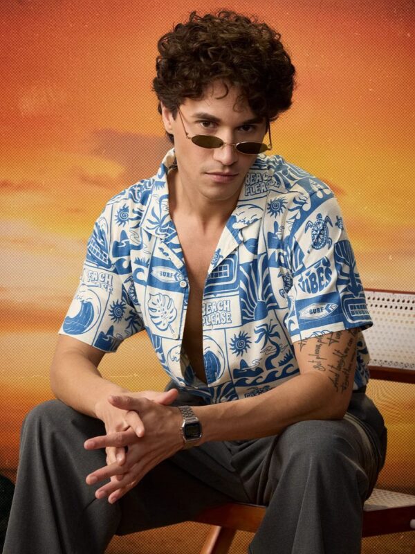 tropical sunset shirt
